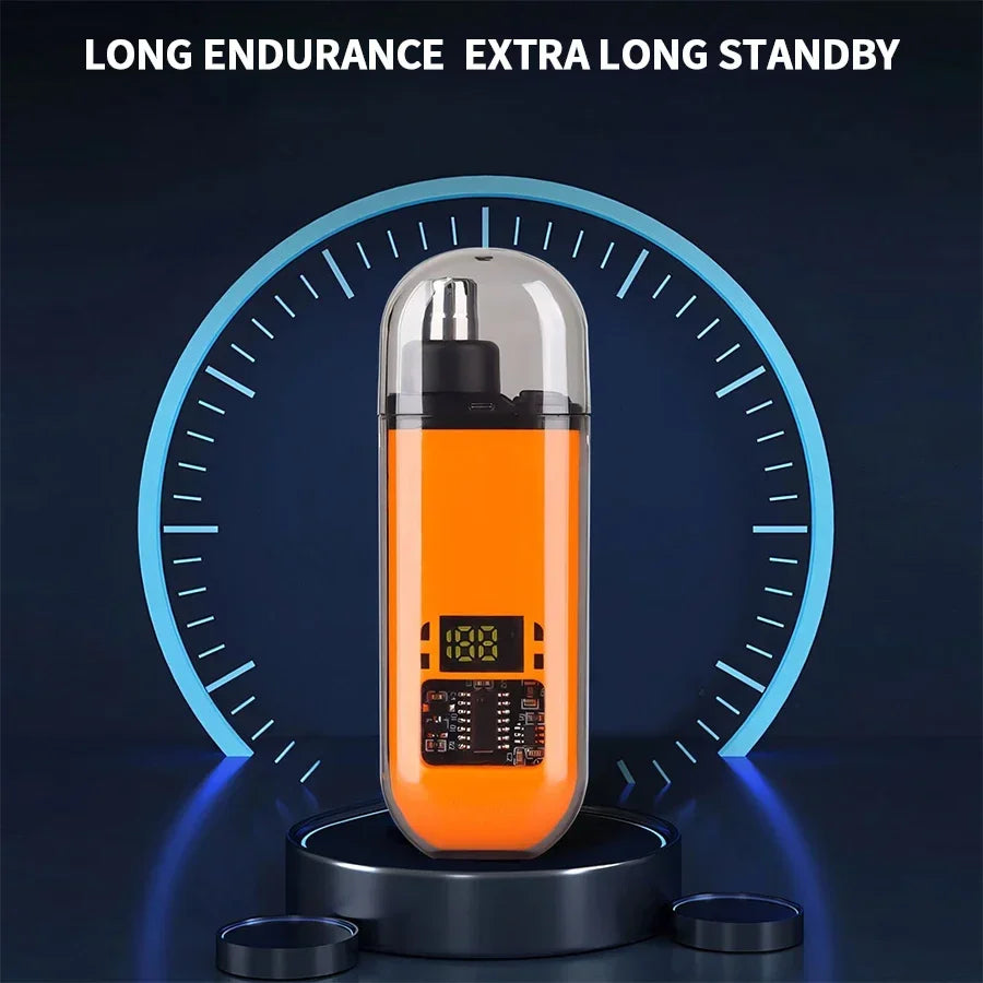 Electric 2-in-1 Ear and Nose Hair Trimmer – Portable, Professional & Pain-Free Groomer