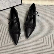 Mary Jane Shoes French Designer Women Shoe Spring New Vintage Single Shoe Simple Red Leather Shoe Elegant Woman  Low Heels