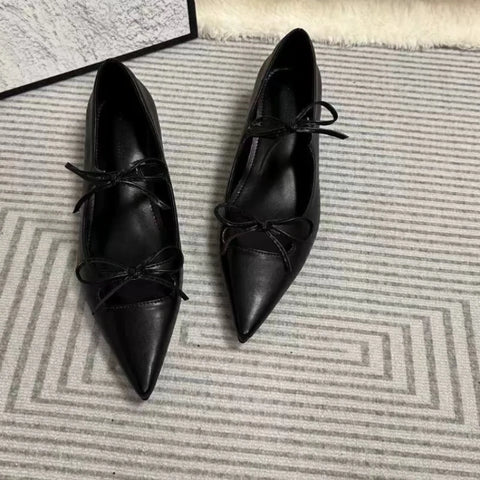 Mary Jane Shoes French Designer Women Shoe Spring New Vintage Single Shoe Simple Red Leather Shoe Elegant Woman  Low Heels