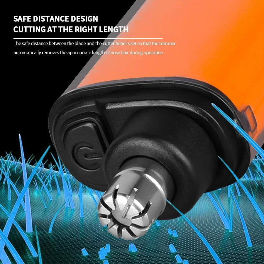 Electric 2-in-1 Ear and Nose Hair Trimmer – Portable, Professional & Pain-Free Groomer