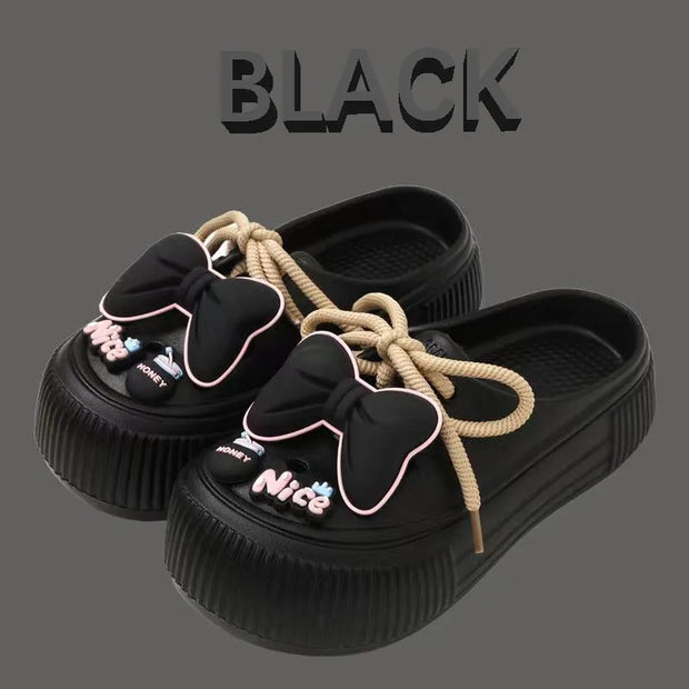 New Sandals DIY  Platform Sandals for Women 2025 Summer Thick Sole Beach Sandals Woman Flowers Non Slip EVA Clogs Garden Shoes