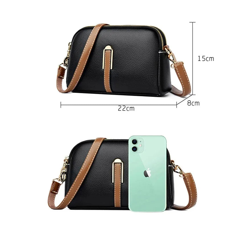 Women's Messenger Bag Women's Shoulder Bag Handbag Designer Cowhide Flap Bag Luxury Crossbody Bag For Women
