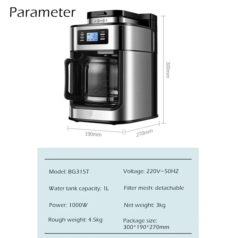 AutoBrew Max – Fully Automatic American Drip Coffee Maker