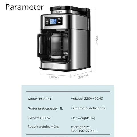 AutoBrew Max – Fully Automatic American Drip Coffee Maker